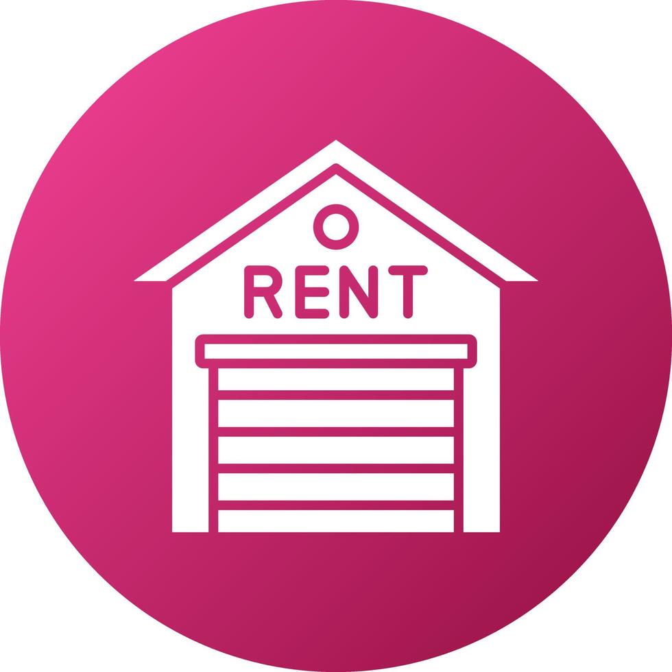 Warehouse Rental Icon Style vector