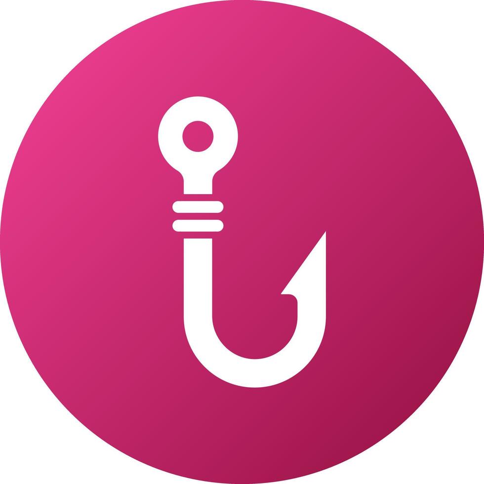 Fish Hook Icon Style vector