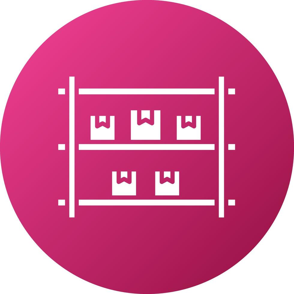 Package Shelf Icon Style vector