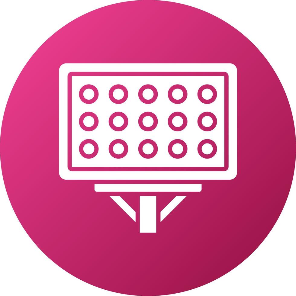 Stadium Lights Icon Style vector