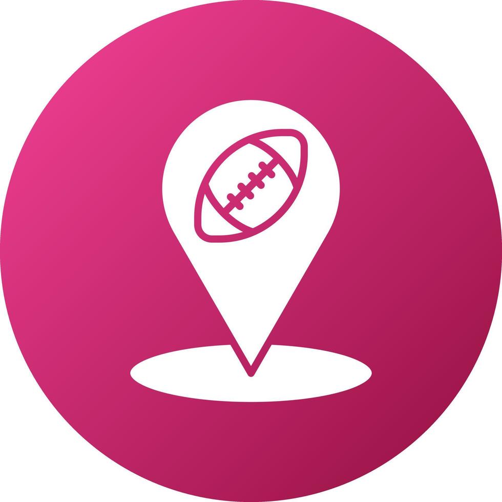 Rugby Location Icon Style vector