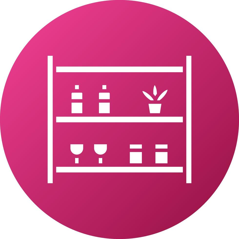 Store Shelfs Icon Style vector