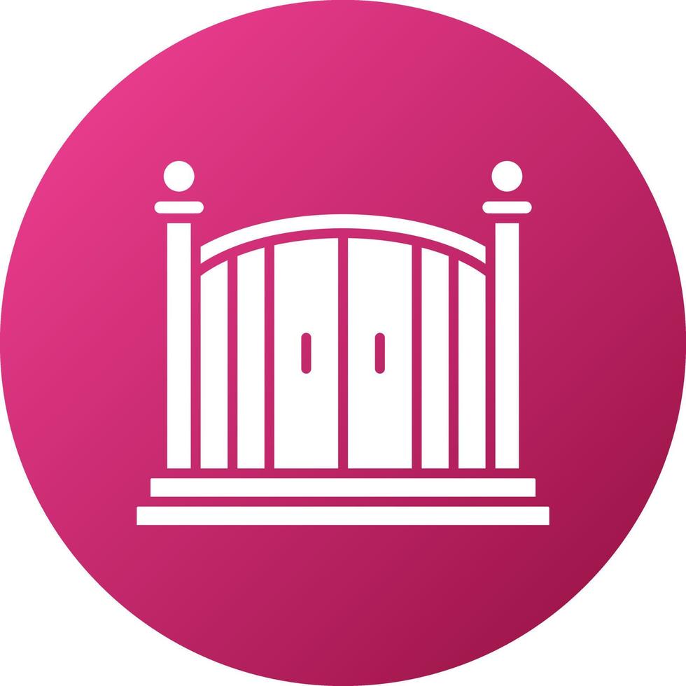 Entry Gate Icon Style vector
