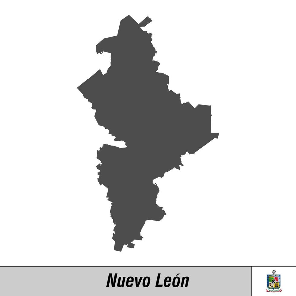High quality map with flag state of Mexico vector