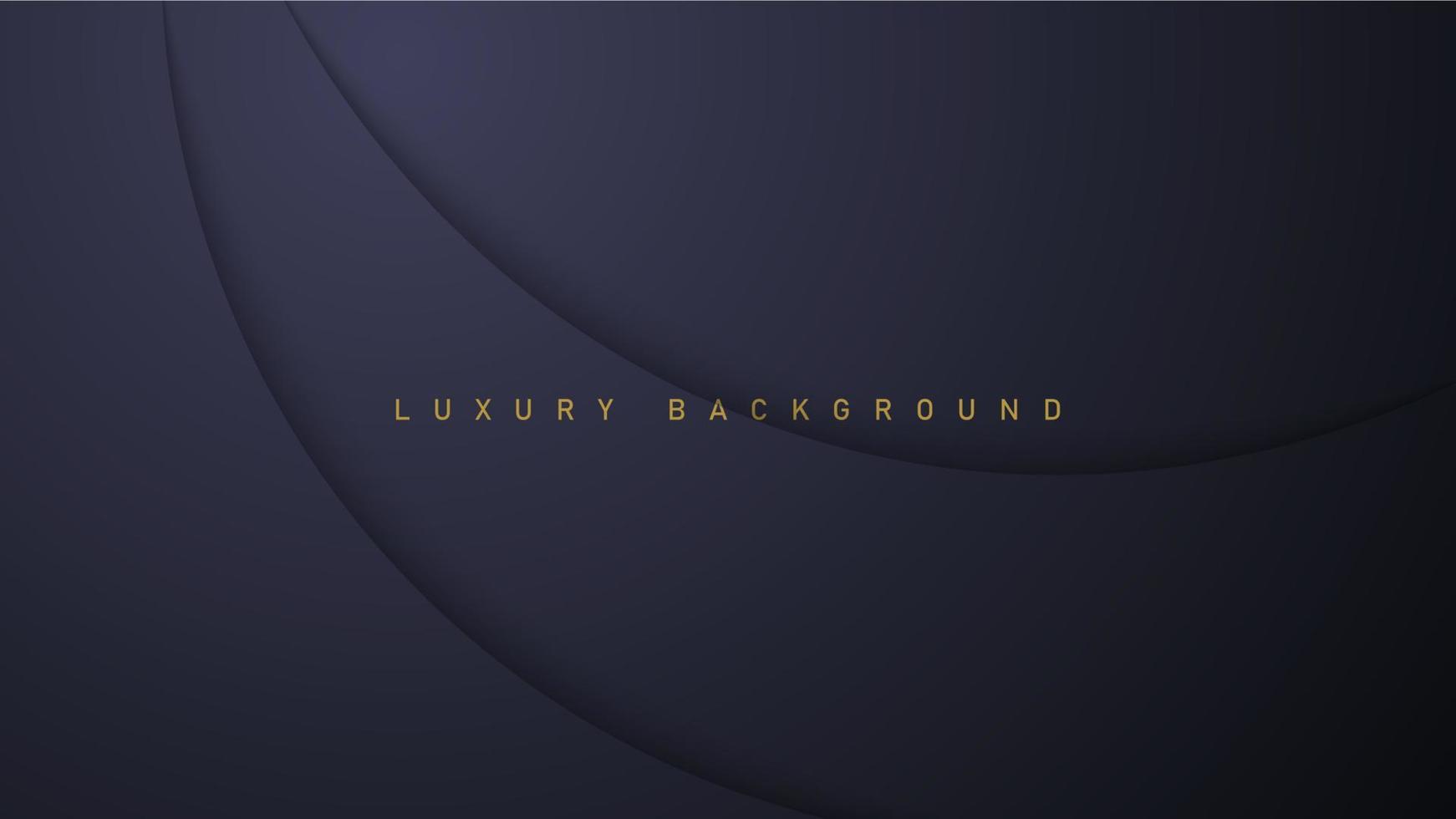 Black luxury background with gold elements, paper concept template for your design vector