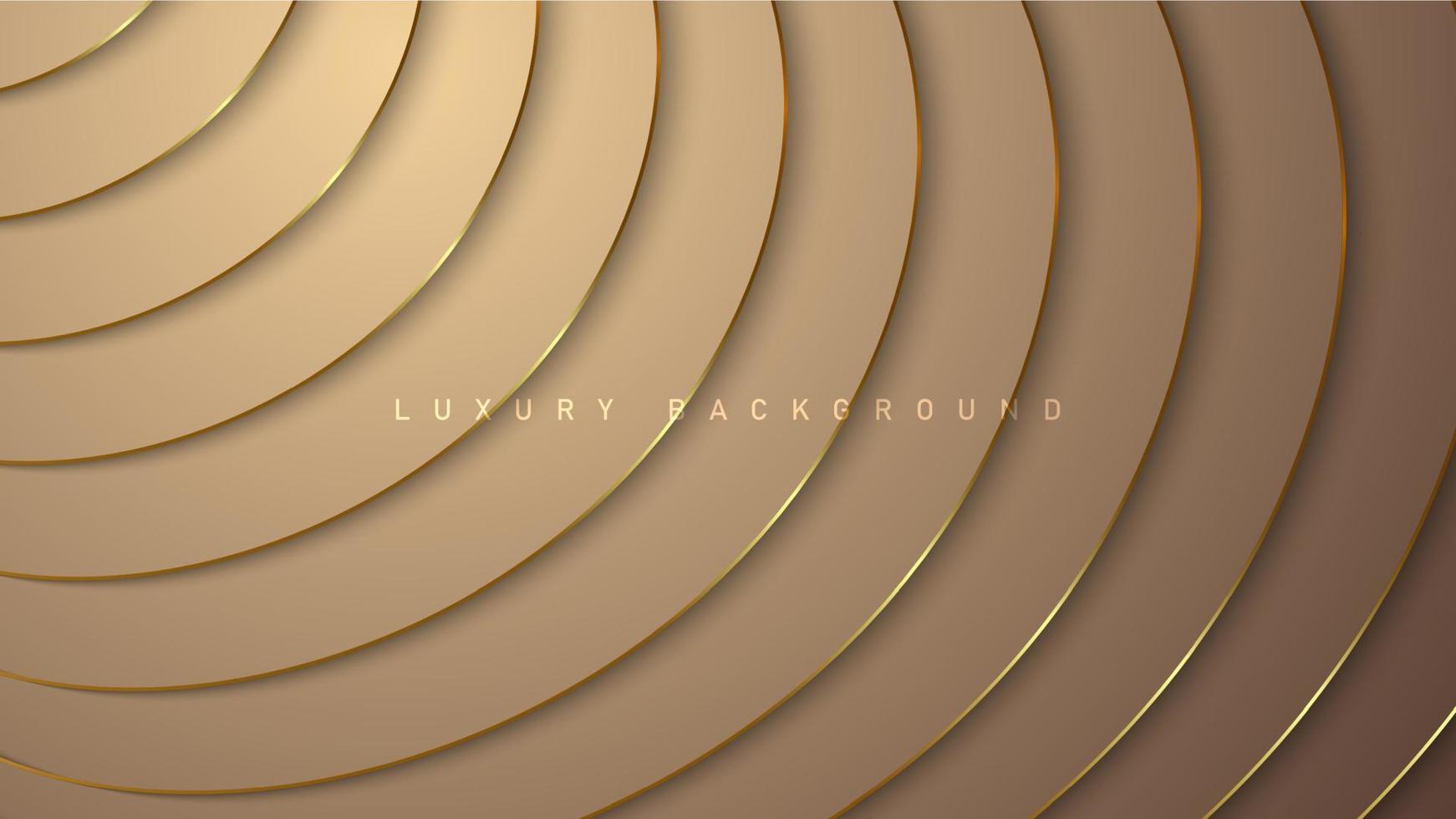 Rose luxury background with gold elements, paper concept template for your design vector