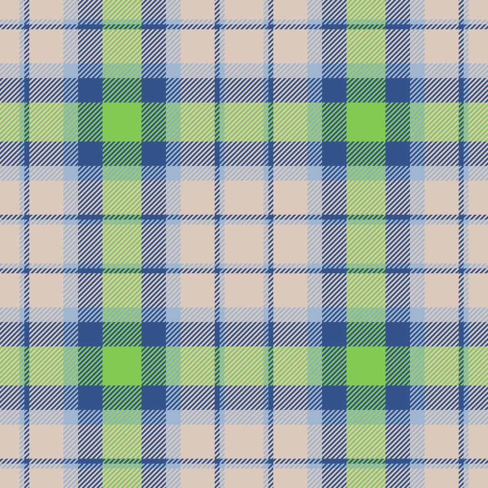 Plaid seamless pattern. Check fabric texture. Vector textile print.