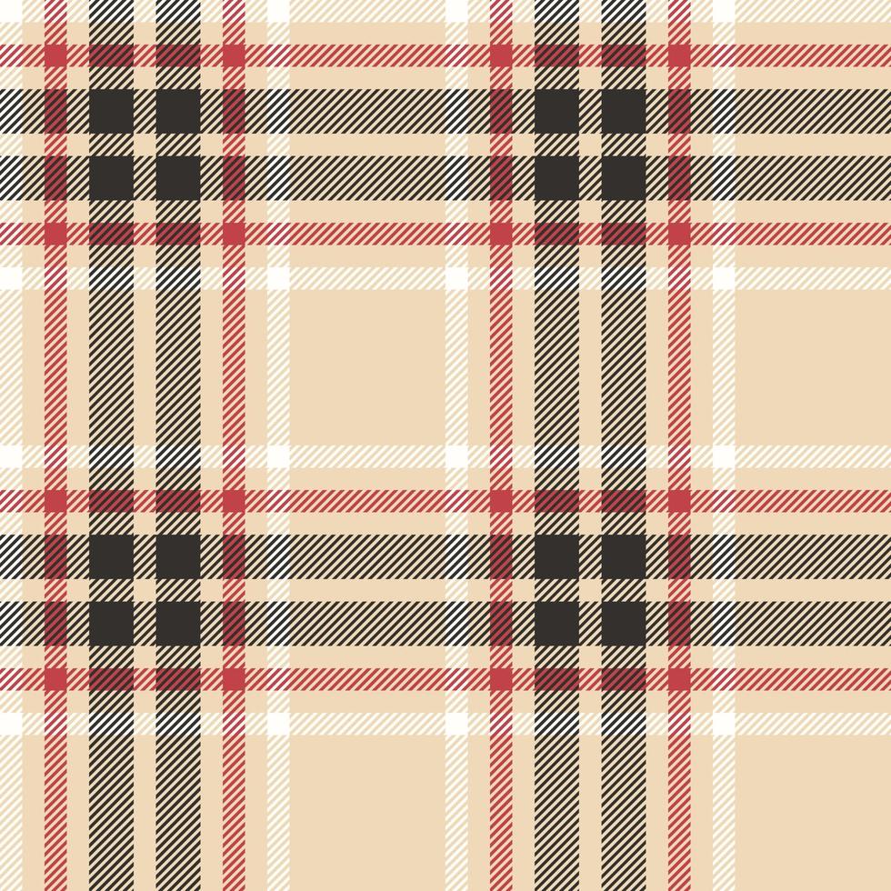 Plaid seamless pattern. Check fabric texture. Vector textile print.