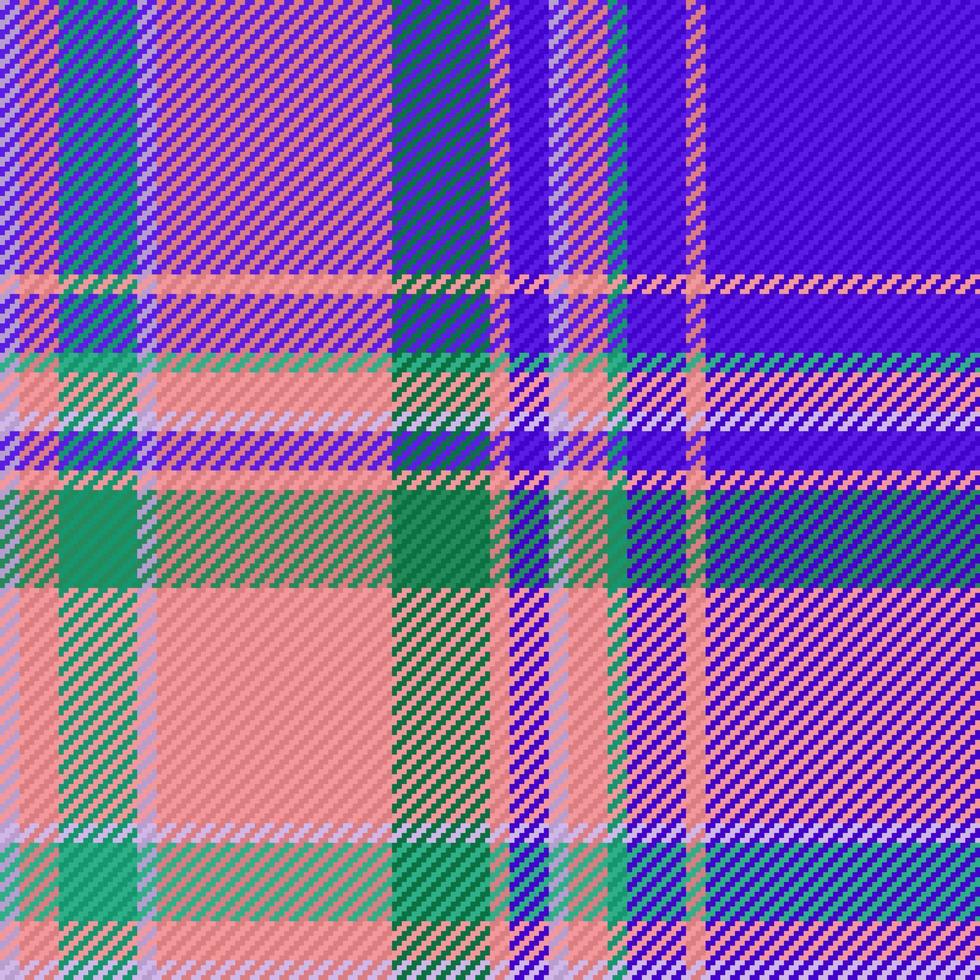 Fabric background vector. Plaid seamless texture. Pattern tartan check textile. vector