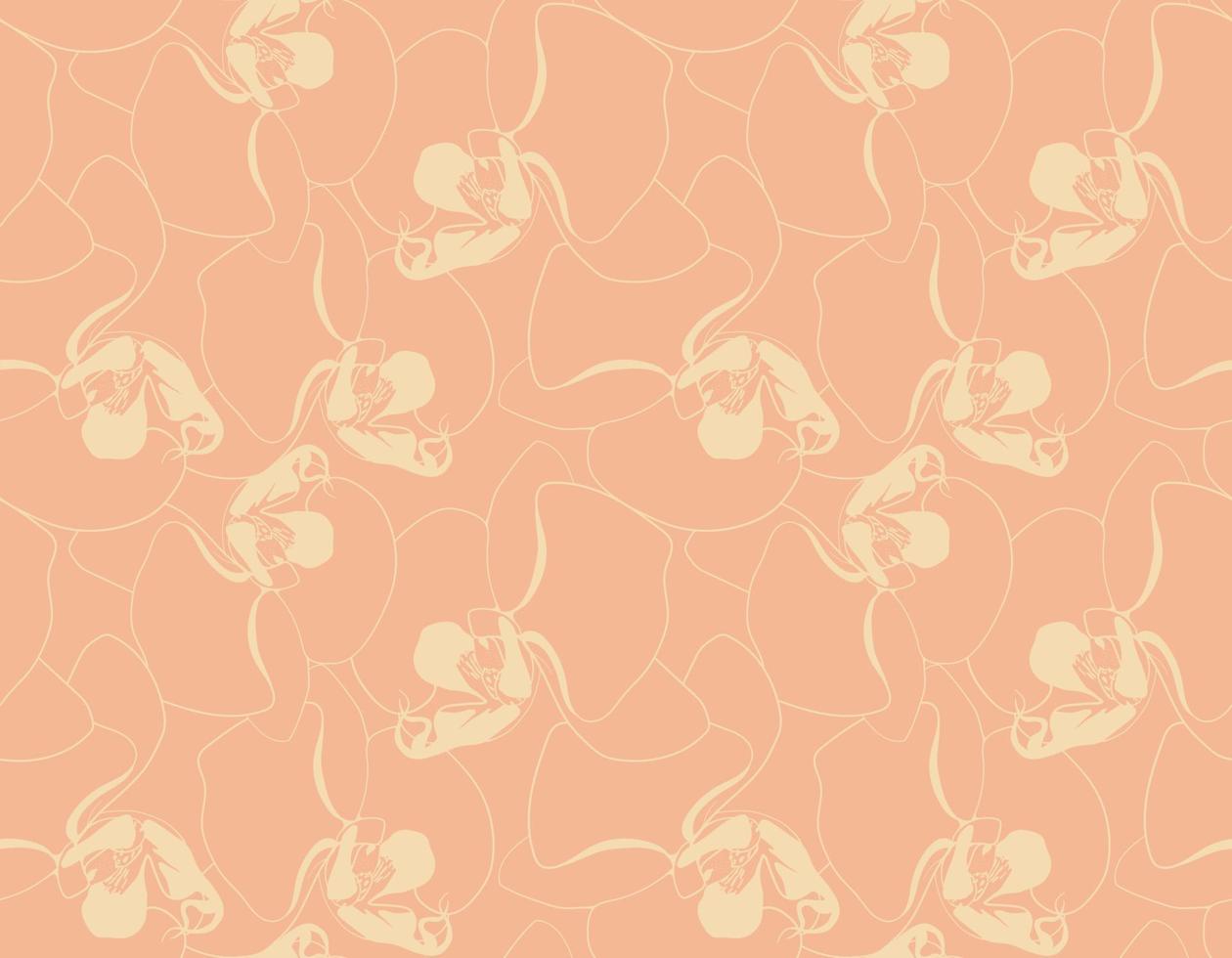 Floral pattern seamless background. Foliage and flower wallpaper design of nature. vector