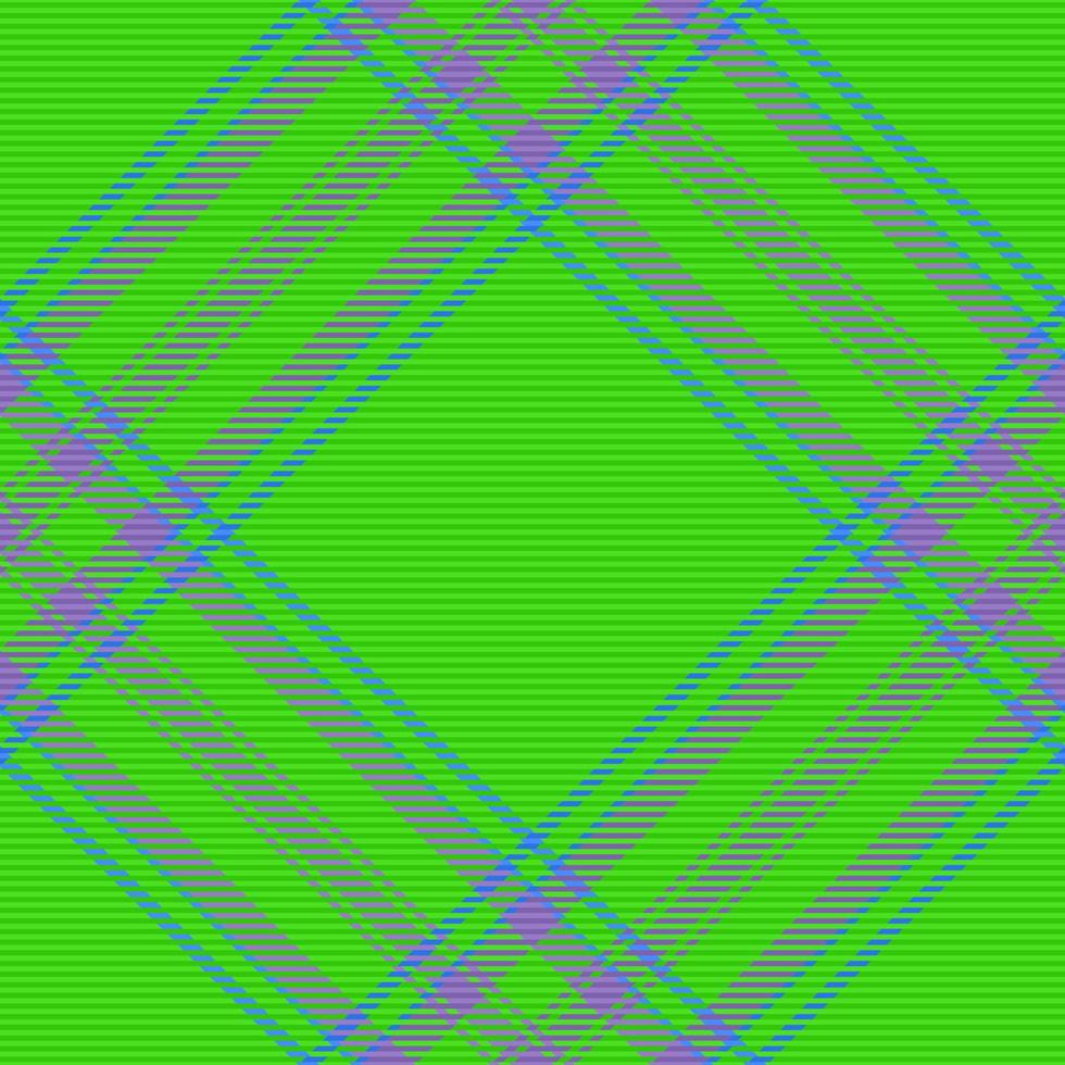 Seamless fabric plaid. Tartan background textile. Check texture pattern vector. vector