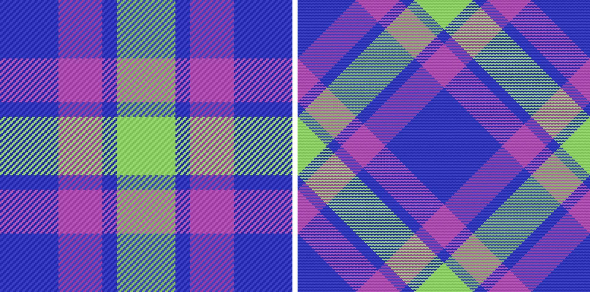 Background plaid seamless. Pattern fabric textile. Check texture tartan vector. vector