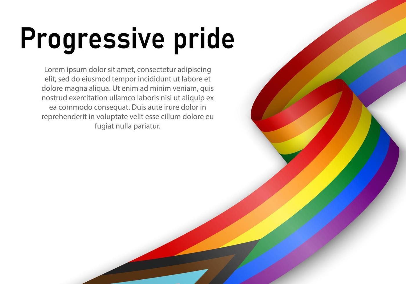 Flag of lgbr gay pride vector