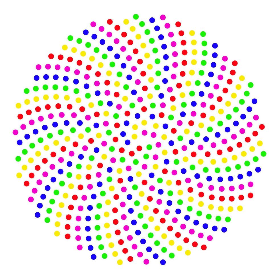 illustration of Vogel's formula of the pattern of sunflower flor template for your design vector