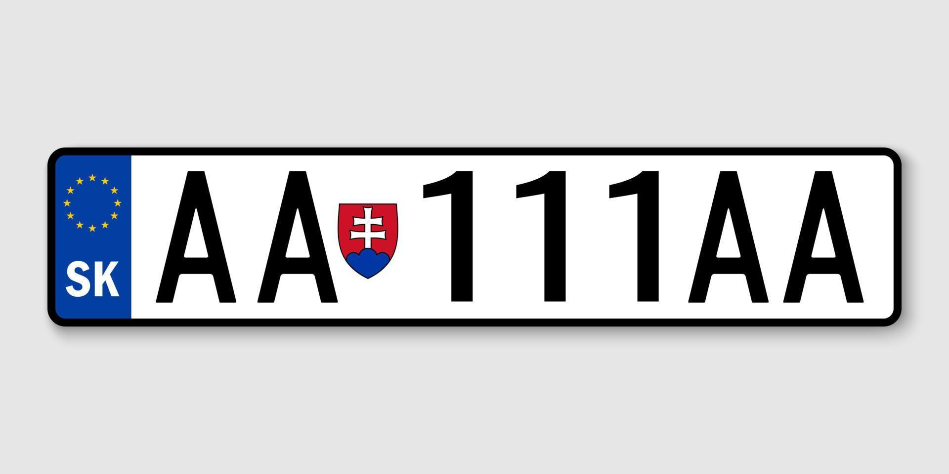 Vehicle registration plates 21808042 Vector Art at Vecteezy