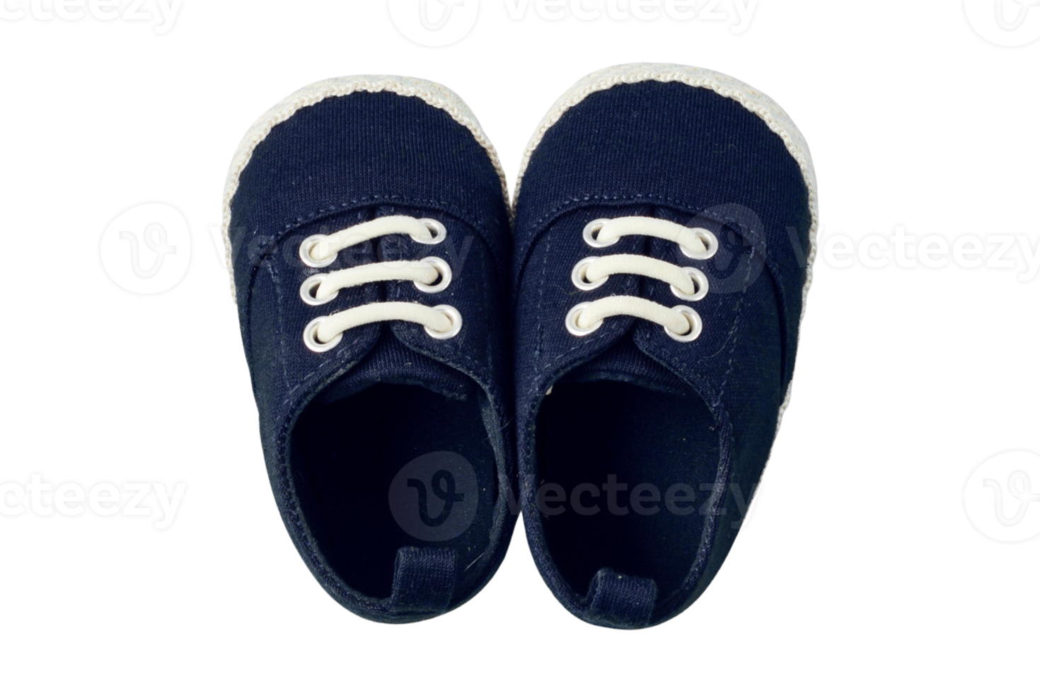 Blue baby shoes isolated on a transparent png