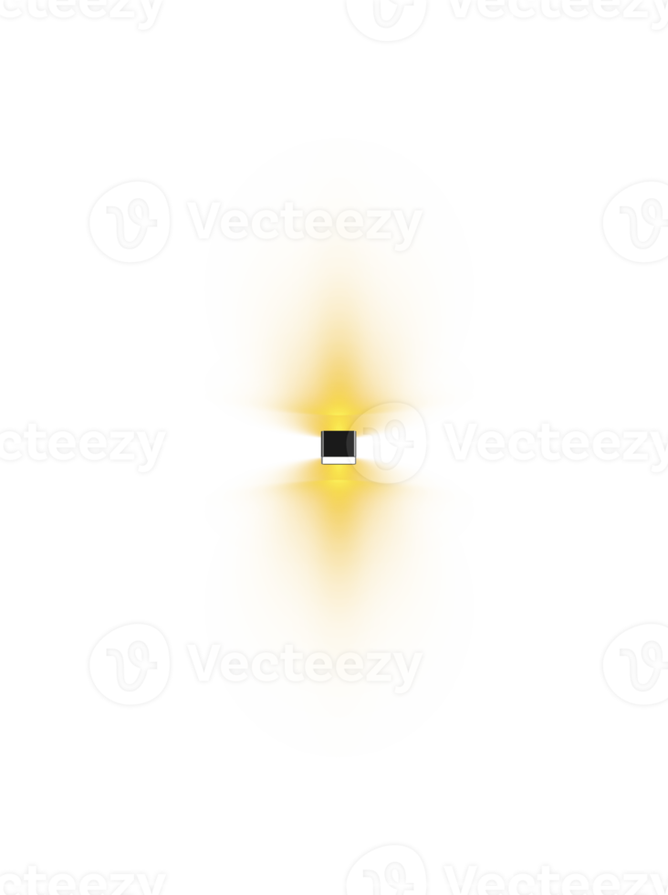 Jaune projecteurs. scène. lumière effets. lueur lumière effet. png