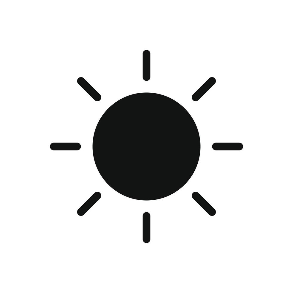 Sun icon vector