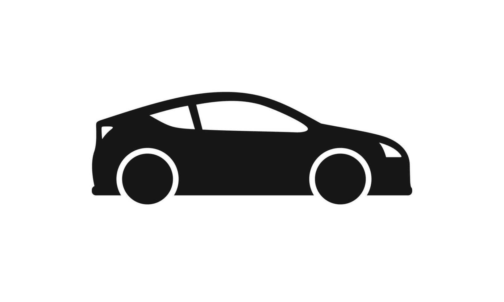 coche icono aislado en blanco antecedentes vector