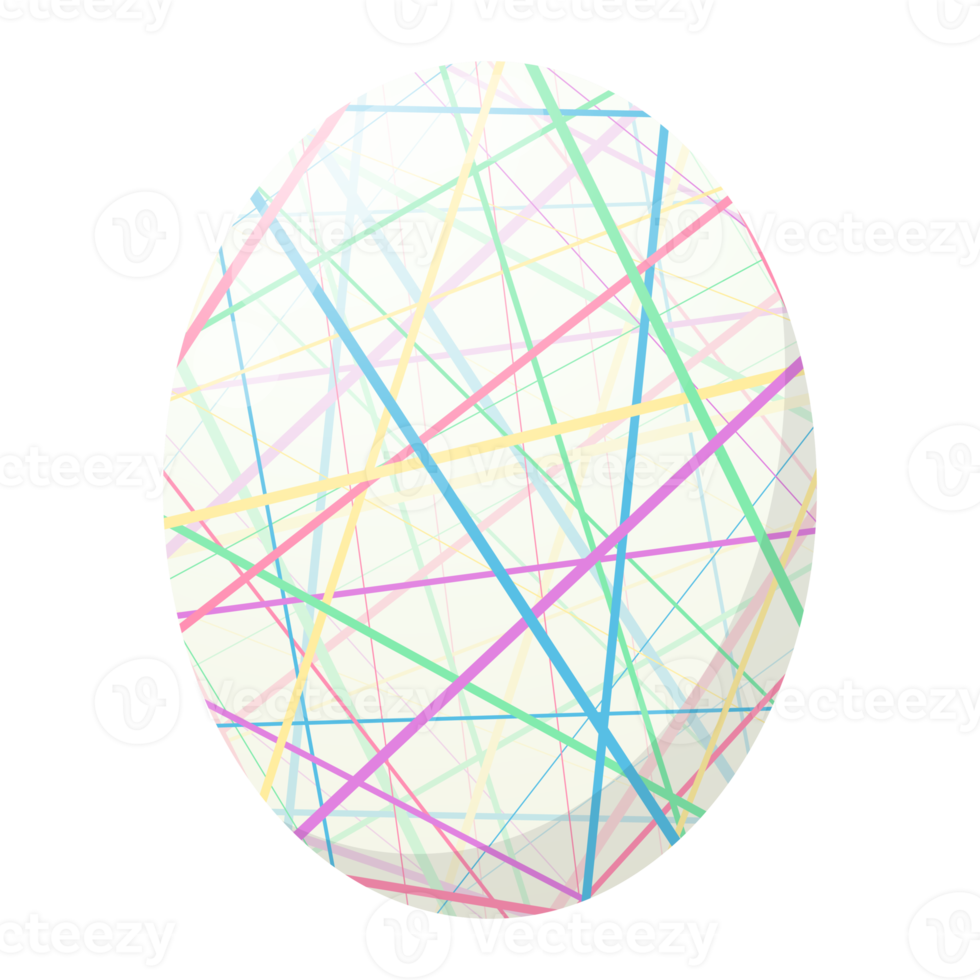 Colorful and beautifully patterned eggs that come into the Easter concept and can also be used in different events. png