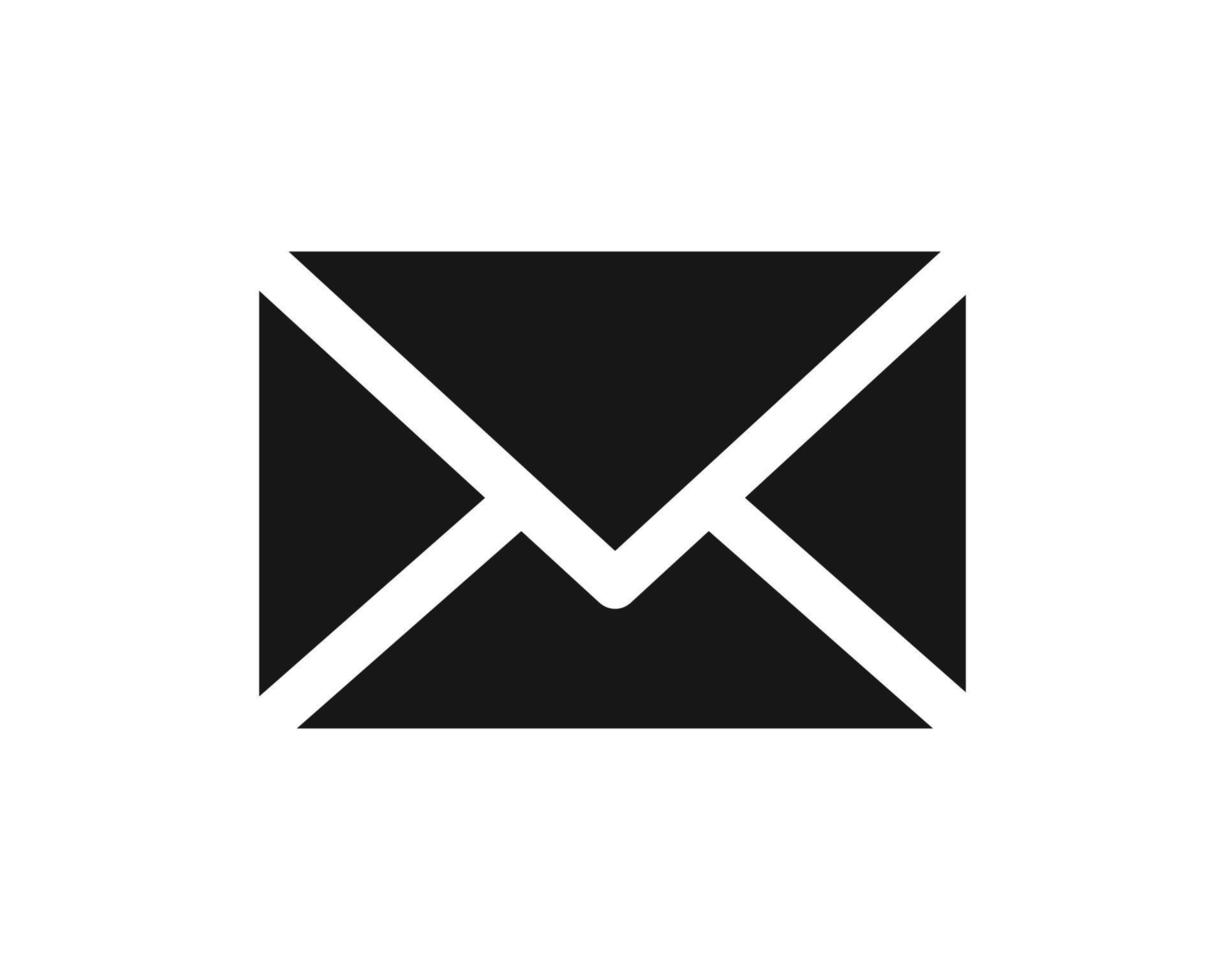 icono de correo electrónico aislado sobre fondo blanco vector