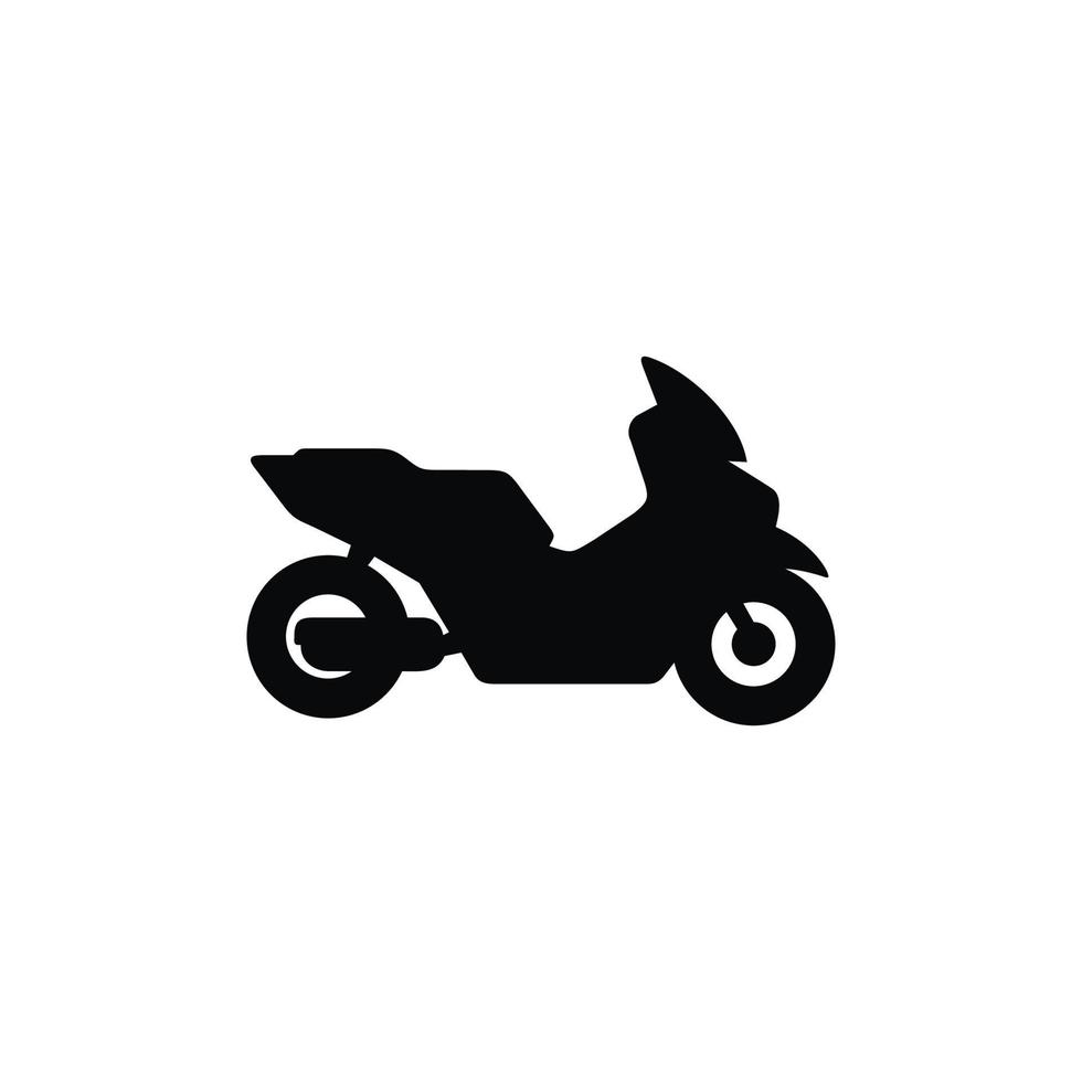 moto icono aislado en blanco antecedentes vector