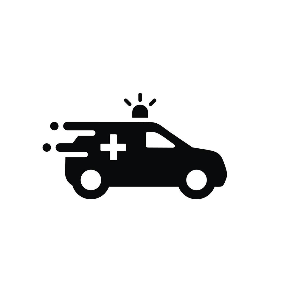 Ambulance icon isolated on white background vector