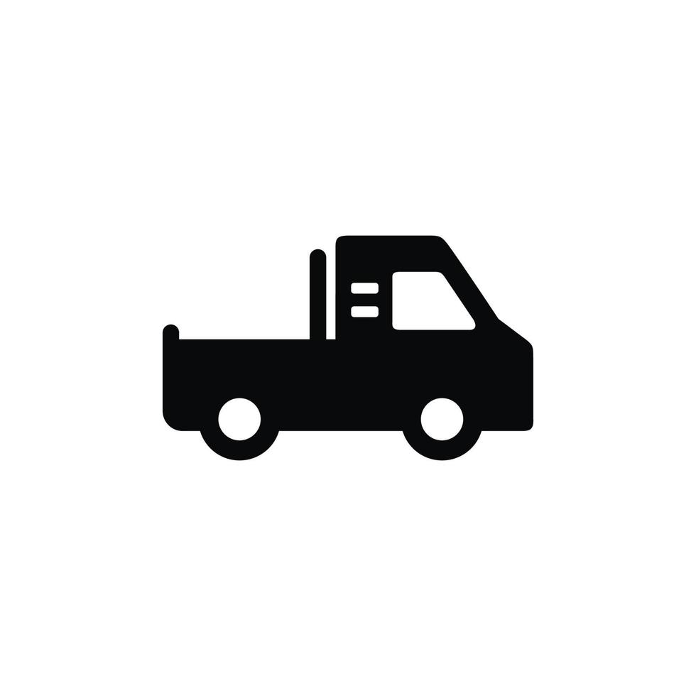 Pickup truck icon isolated on white background vector