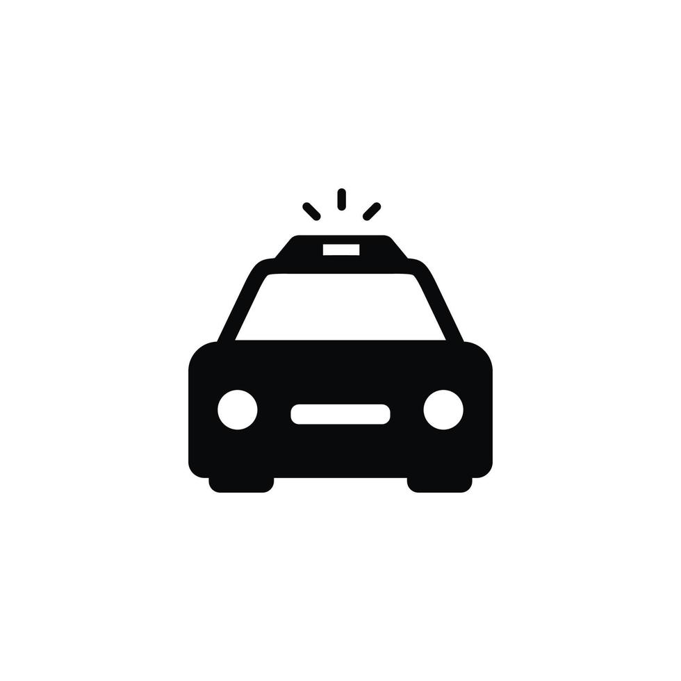 Police car icon isolated on white background vector