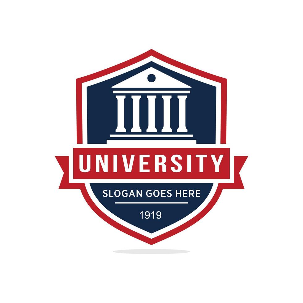 University logo design vector