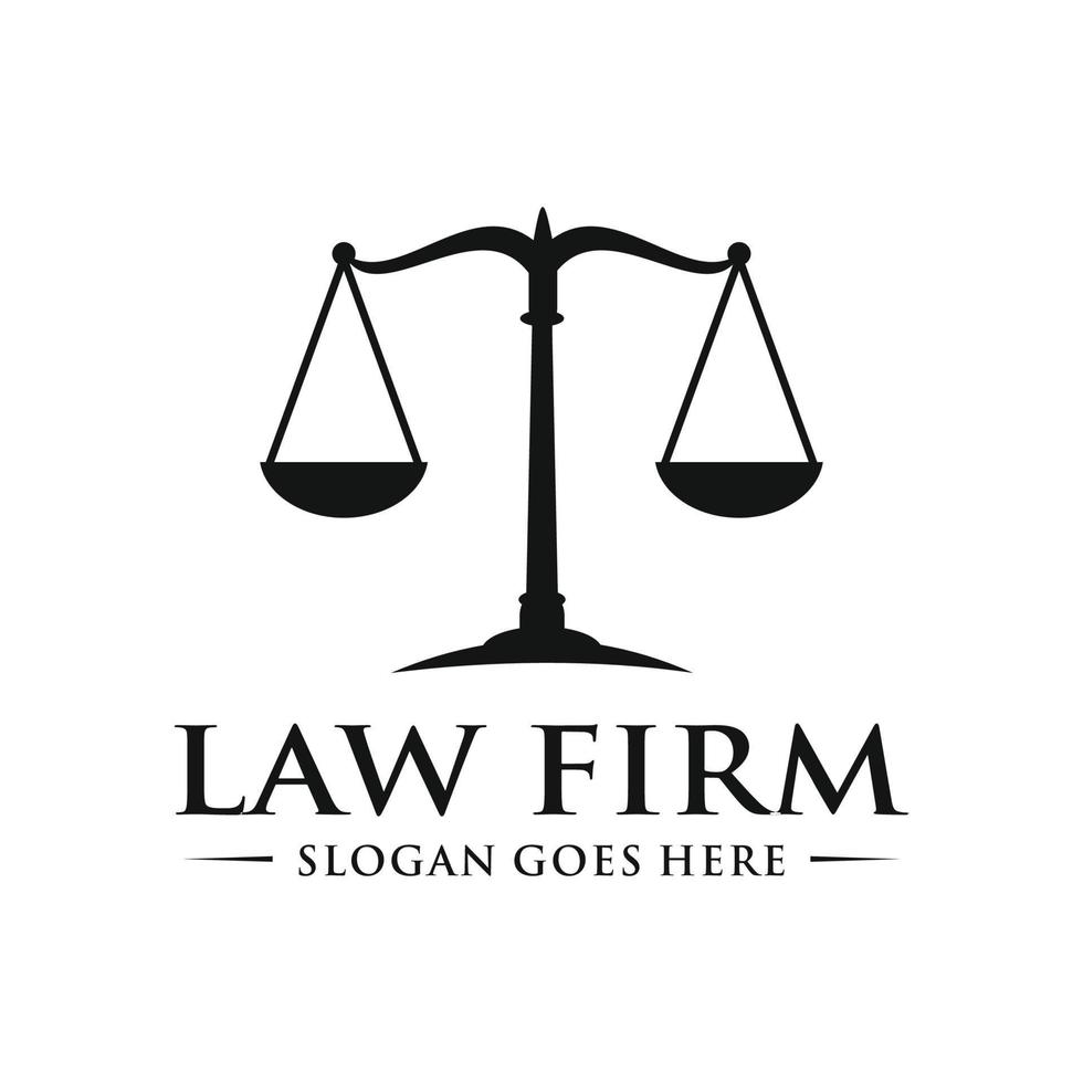 Law firm scale logo design 21809883 Vector Art at Vecteezy
