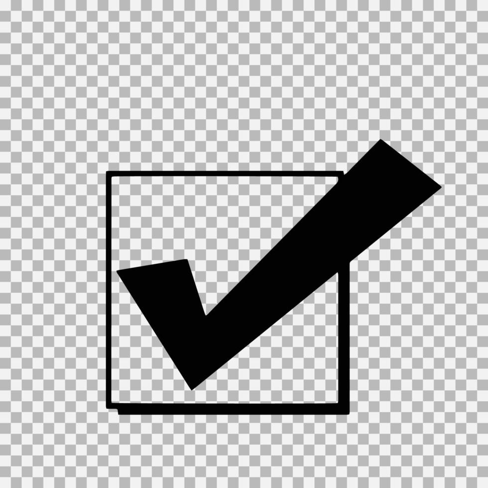 Checkmark icon, vector