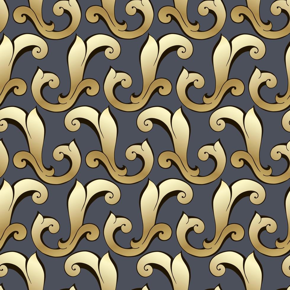 Vector damask vintage baroque scroll ornament swirl. Victorian monogram heraldic shield swirl. Retro floral leaf pattern border foliage antique  acanthus calligraphy engraved tattoo.