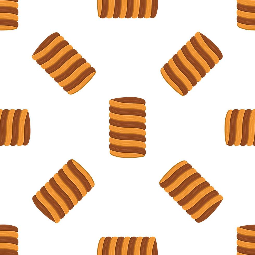 Pattern homemade cookie different taste in pastry biscuit vector