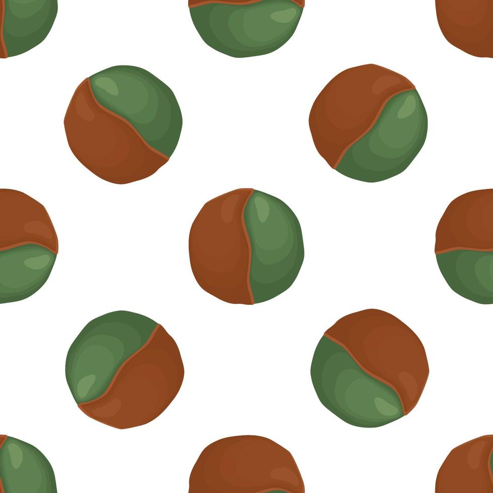 Pattern homemade cookie different taste in pastry biscuit vector