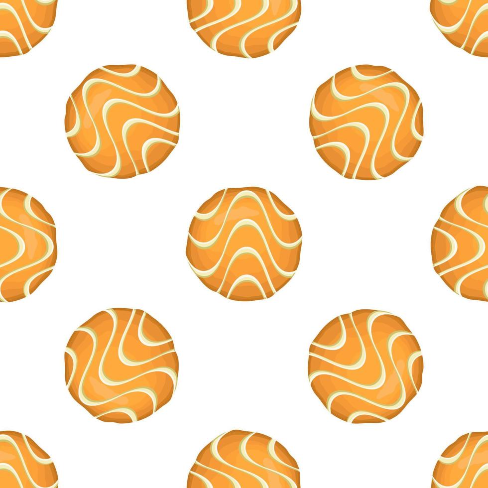 Pattern homemade cookie different taste in pastry biscuit vector