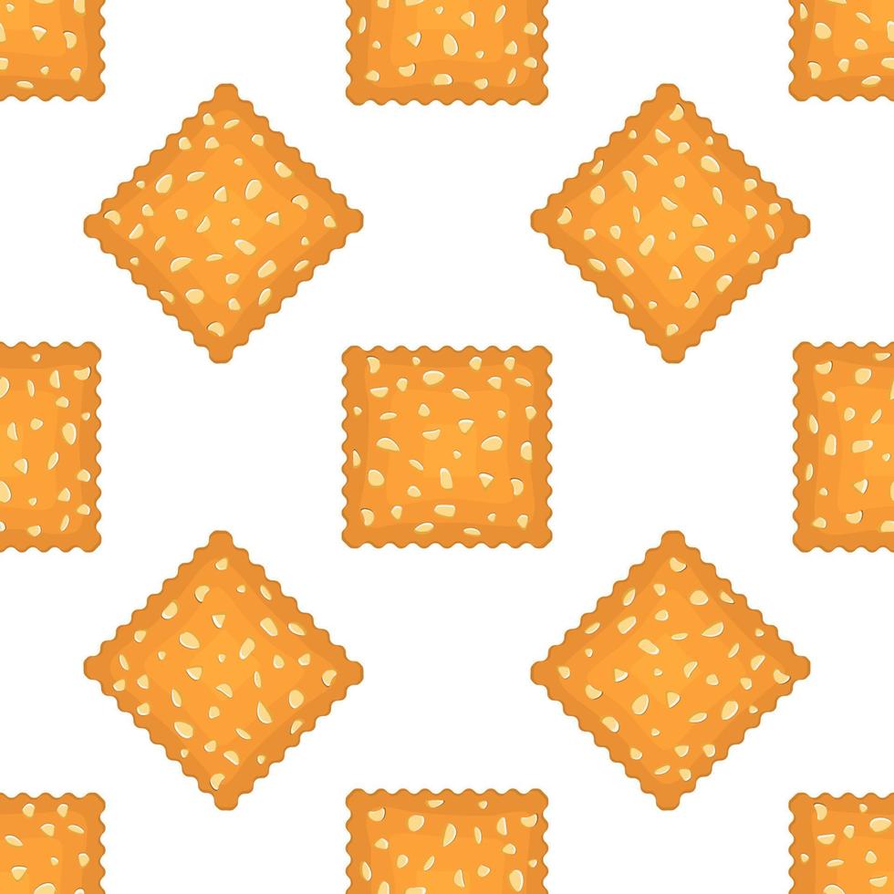 Pattern homemade cookie different taste in pastry biscuit vector