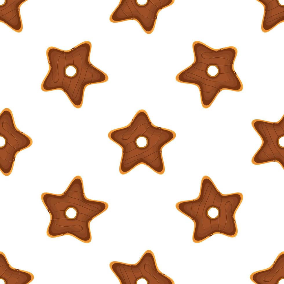 Pattern homemade cookie different taste in pastry biscuit vector