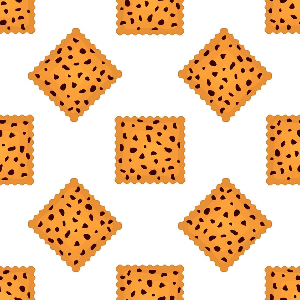 Pattern homemade cookie different taste in pastry biscuit vector