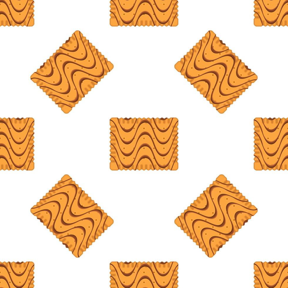 Pattern homemade cookie different taste in pastry biscuit vector