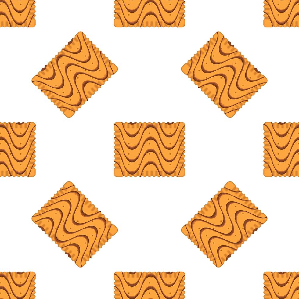 Pattern homemade cookie different taste in pastry biscuit vector