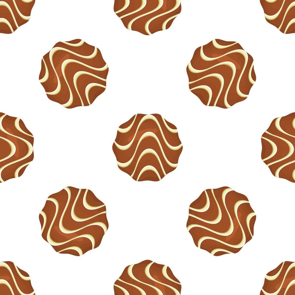 Pattern homemade cookie different taste in pastry biscuit vector