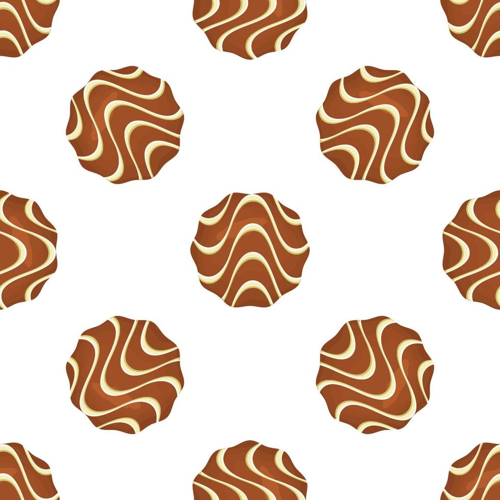 Pattern homemade cookie different taste in pastry biscuit vector