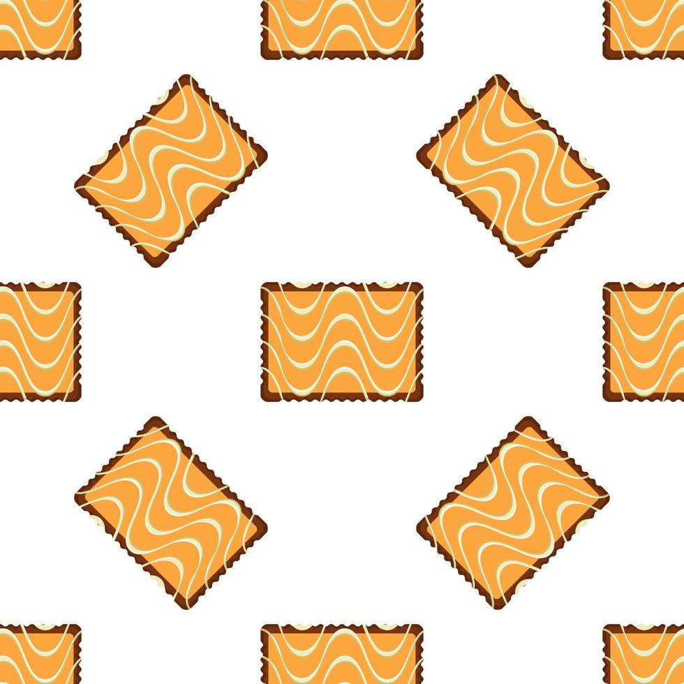 Pattern homemade cookie different taste in pastry biscuit vector