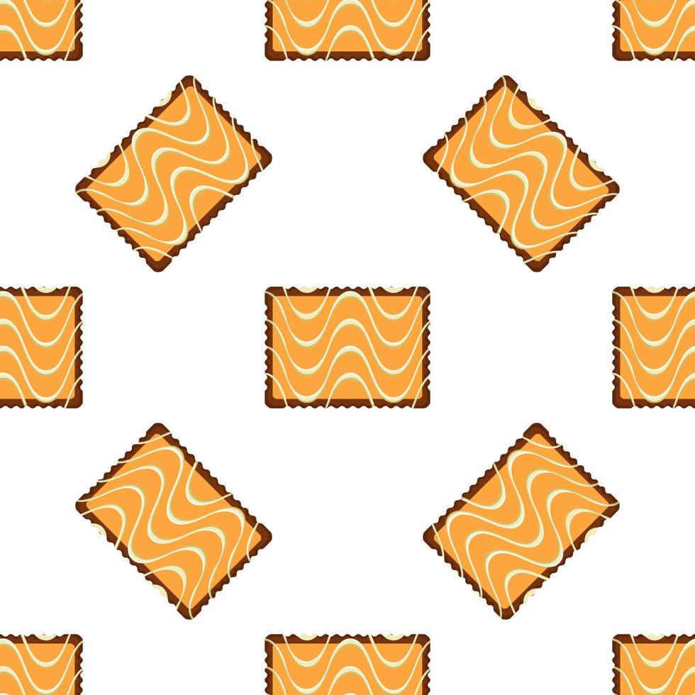 Pattern homemade cookie different taste in pastry biscuit vector