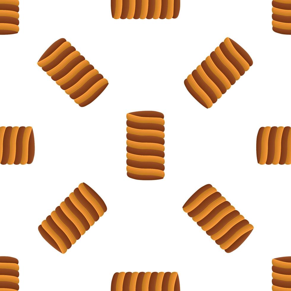 Pattern homemade cookie different taste in pastry biscuit vector