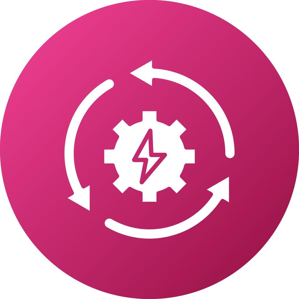 Recycle Energy Icon Style vector