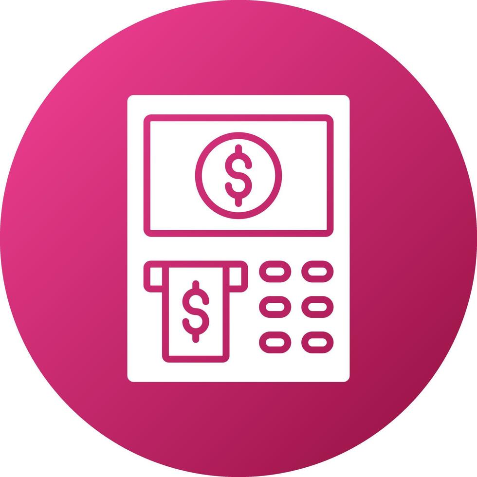 Atm Fees Icon Style vector