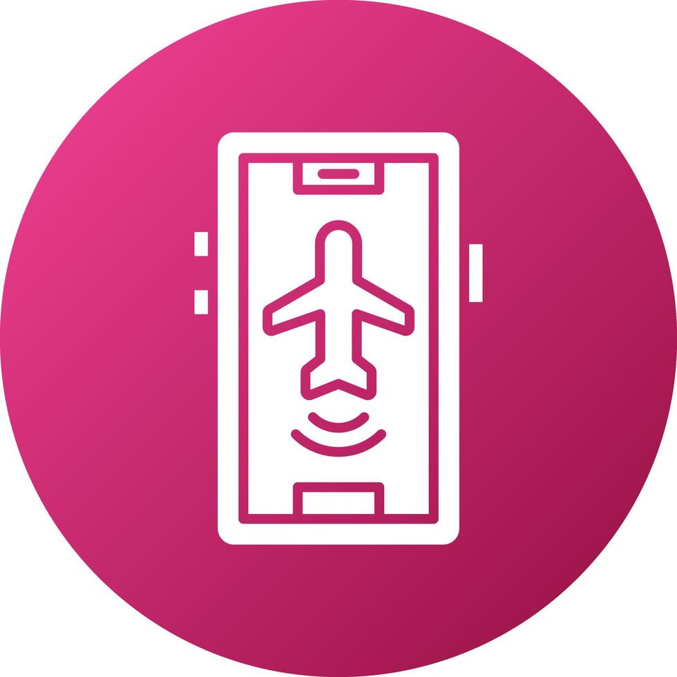 Airplane mode active Icon Style vector