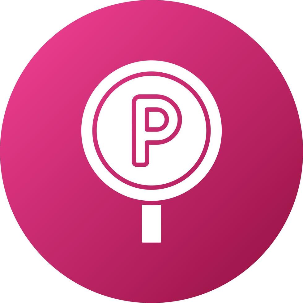 Parking Tag Icon Style vector